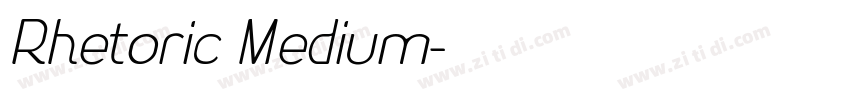 Rhetoric Medium字体转换